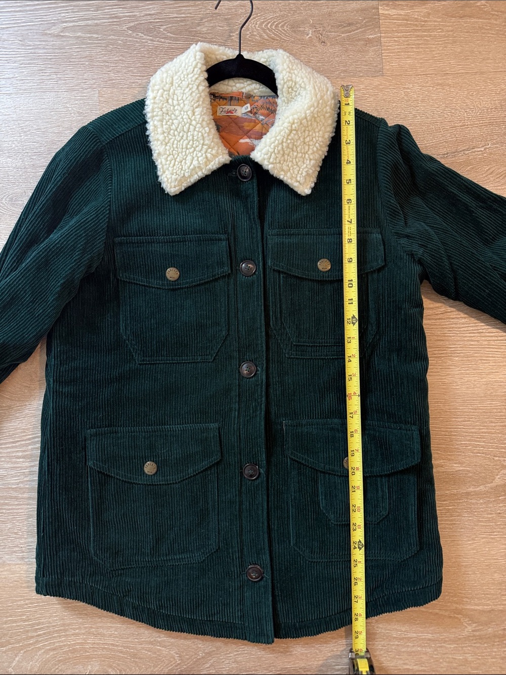 Faherty Corduroy Sherpa Barn Jacket Small - Picture 4 of 9